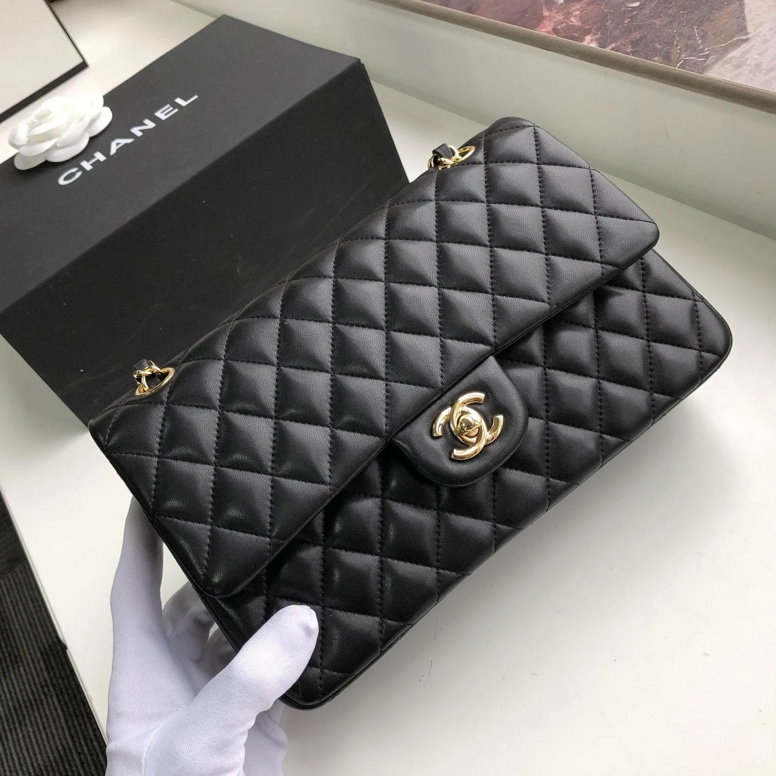 CC Flap Bag X Lambskin Medium