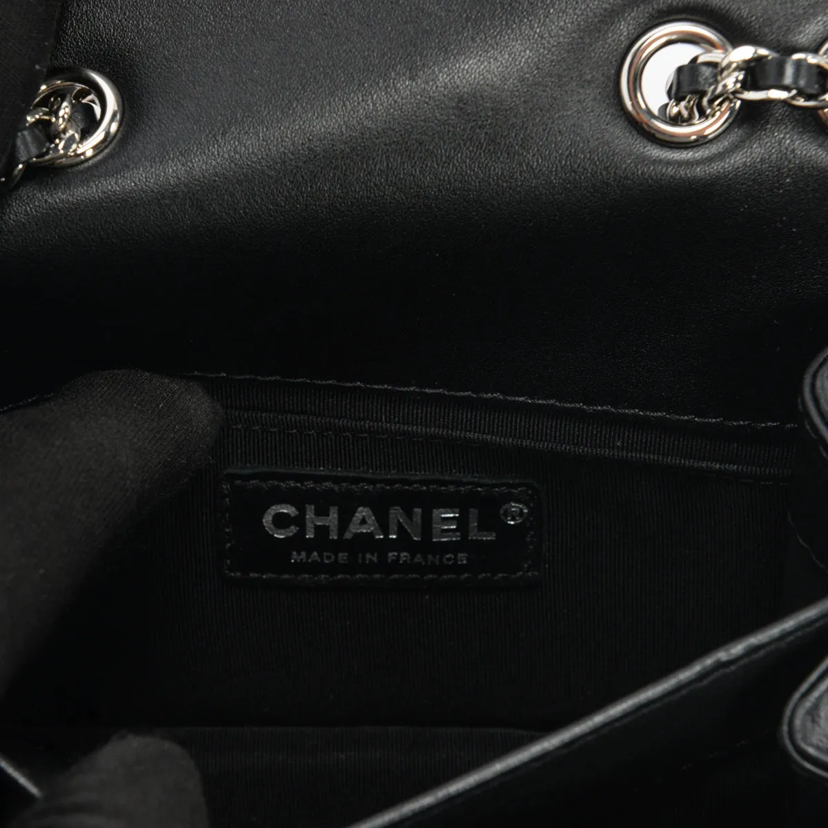 Chanel Black Lambskin Small Braided Chic Flap Bag