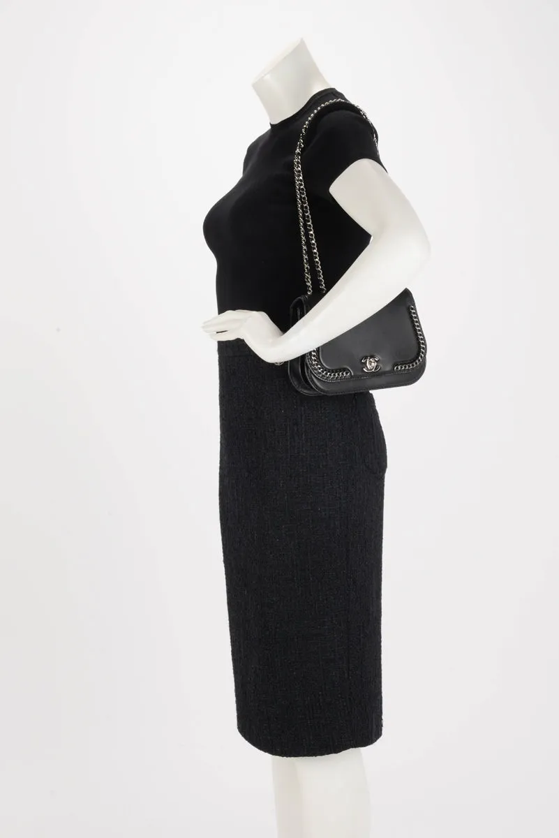 Chanel Black Lambskin Small Braided Chic Flap Bag
