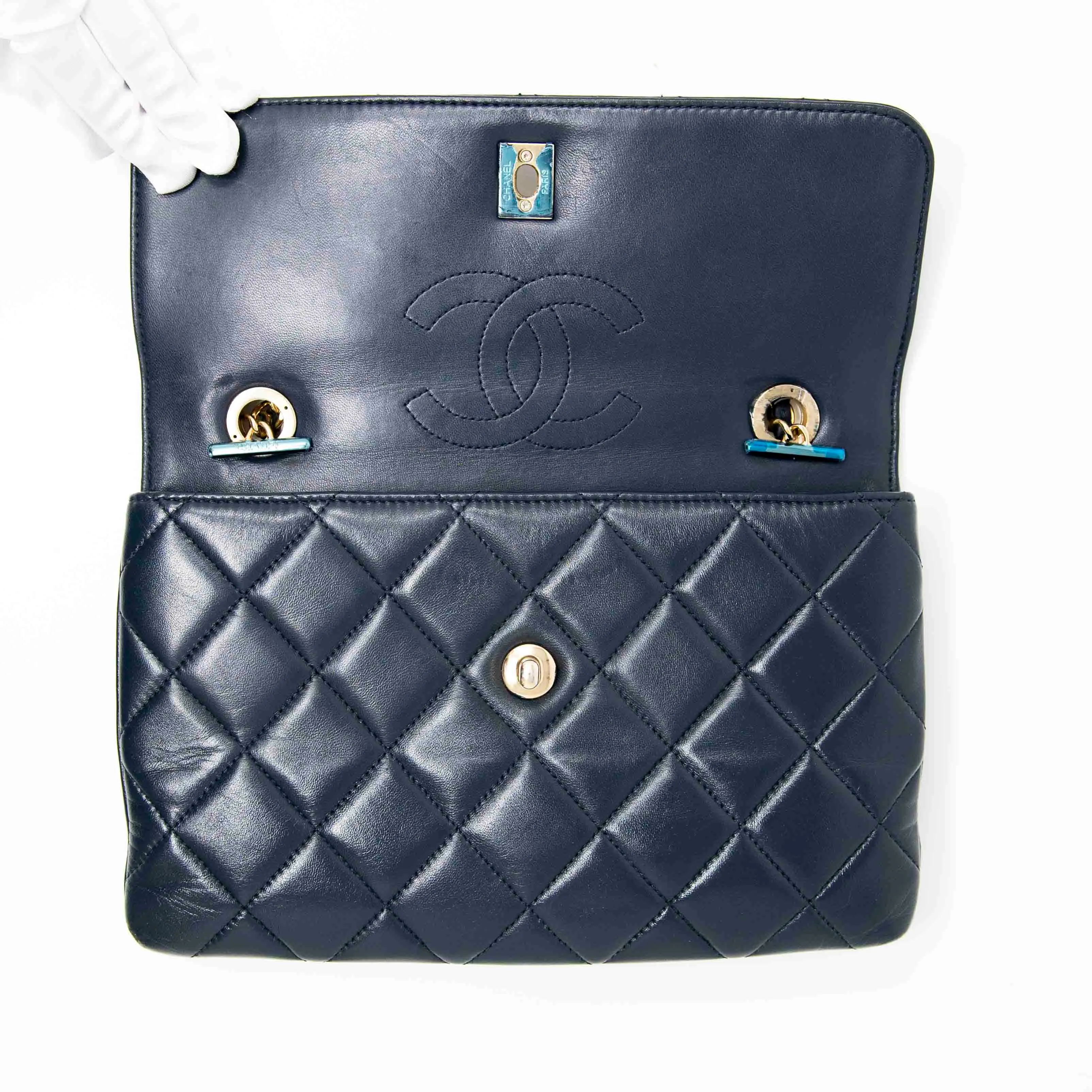Chanel Blue Medium Trendy Flap