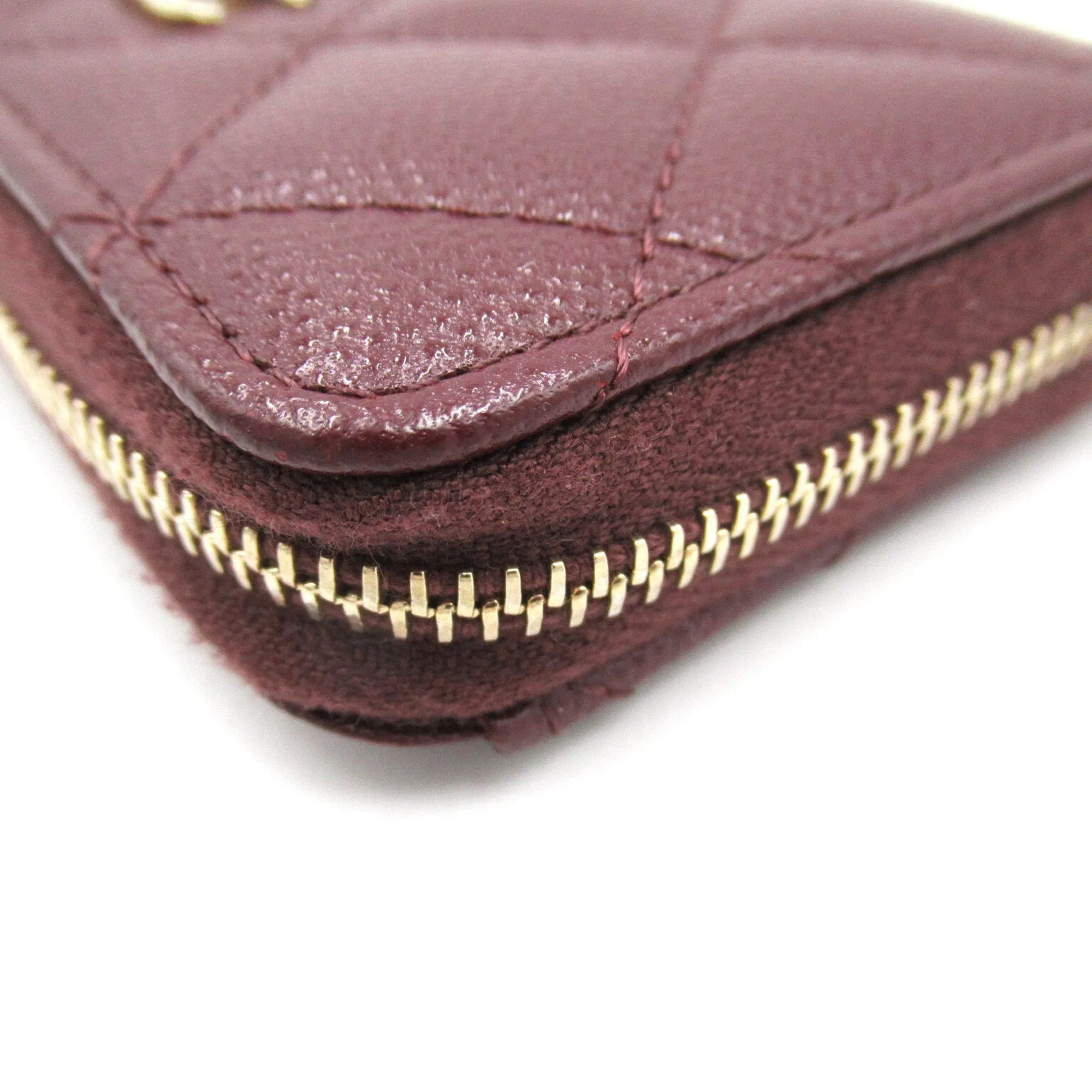 CHANEL coin purse Bordeaux system Caviar Skin (Grained Calf) AP0216