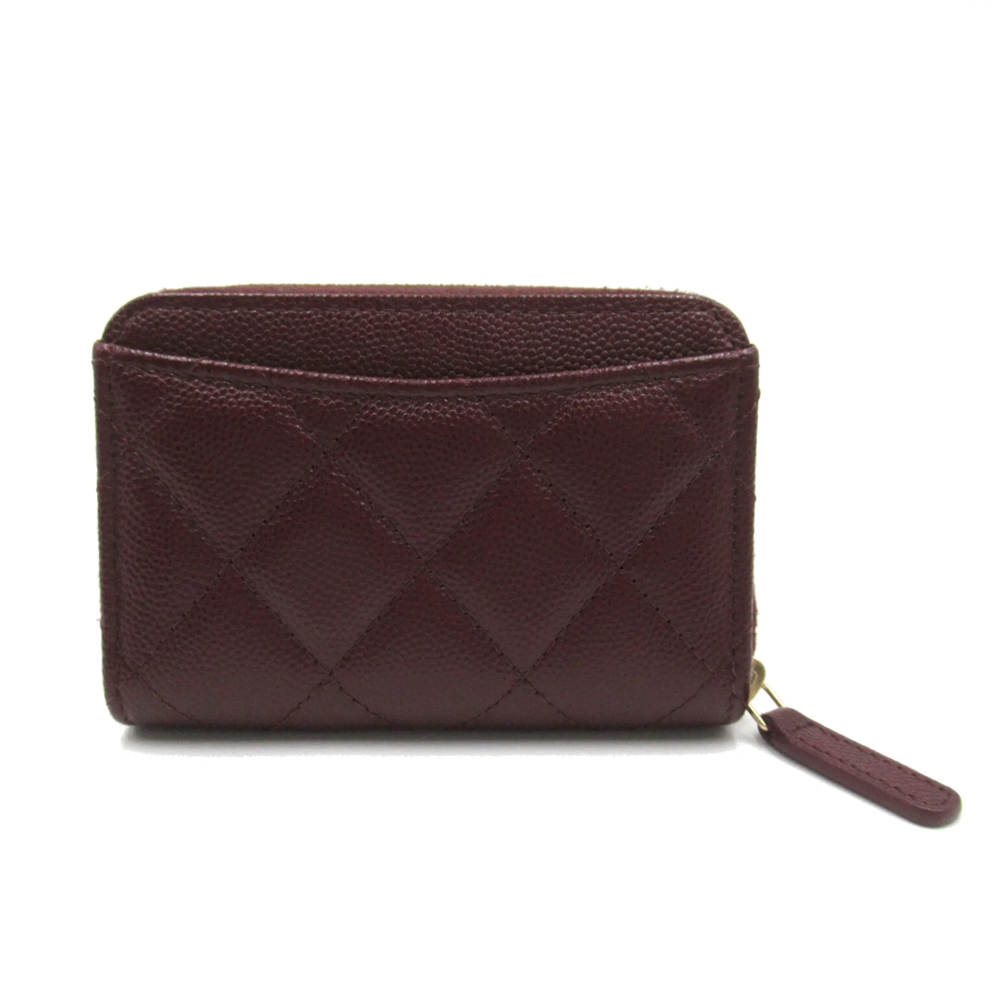 CHANEL coin purse Bordeaux system Caviar Skin (Grained Calf) AP0216