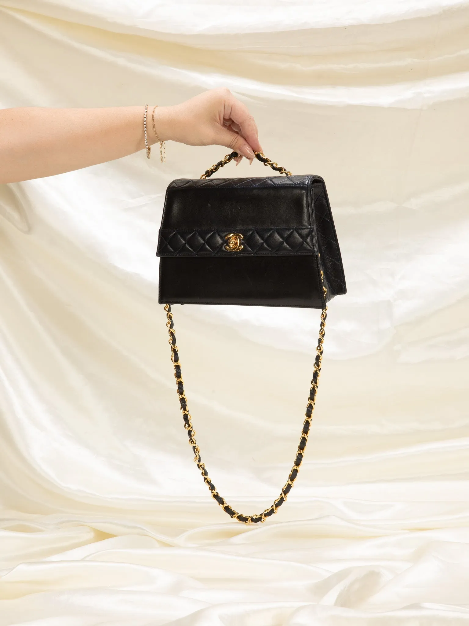 Chanel Lambskin Trapezoid and Pouch