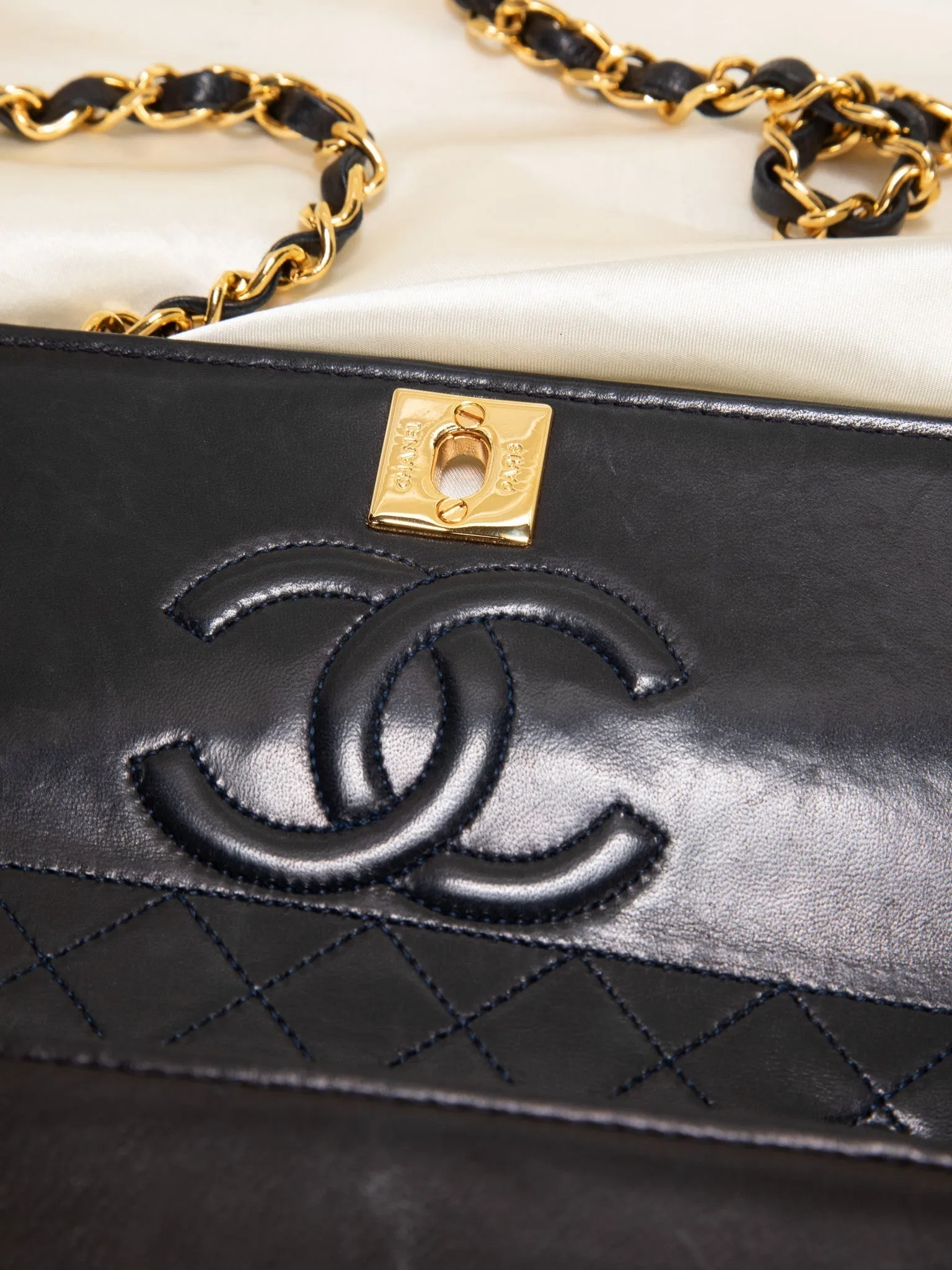 Chanel Lambskin Trapezoid and Pouch