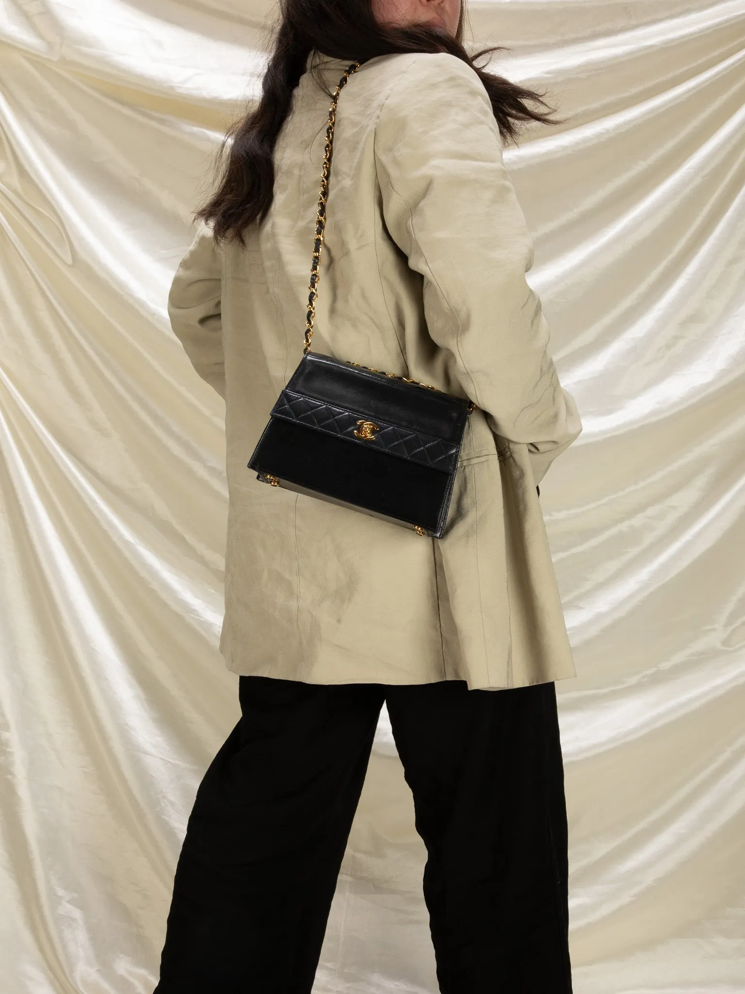 Chanel Lambskin Trapezoid and Pouch