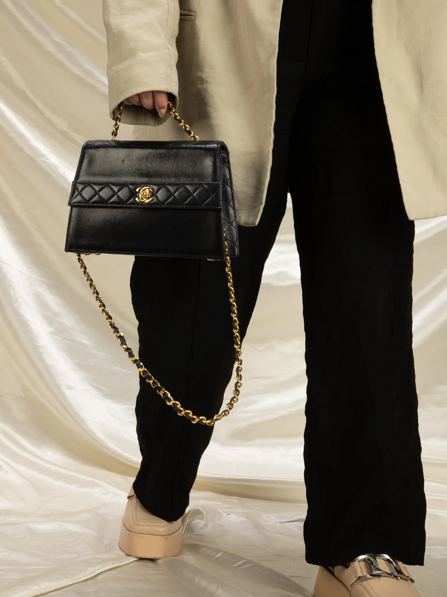 Chanel Lambskin Trapezoid and Pouch