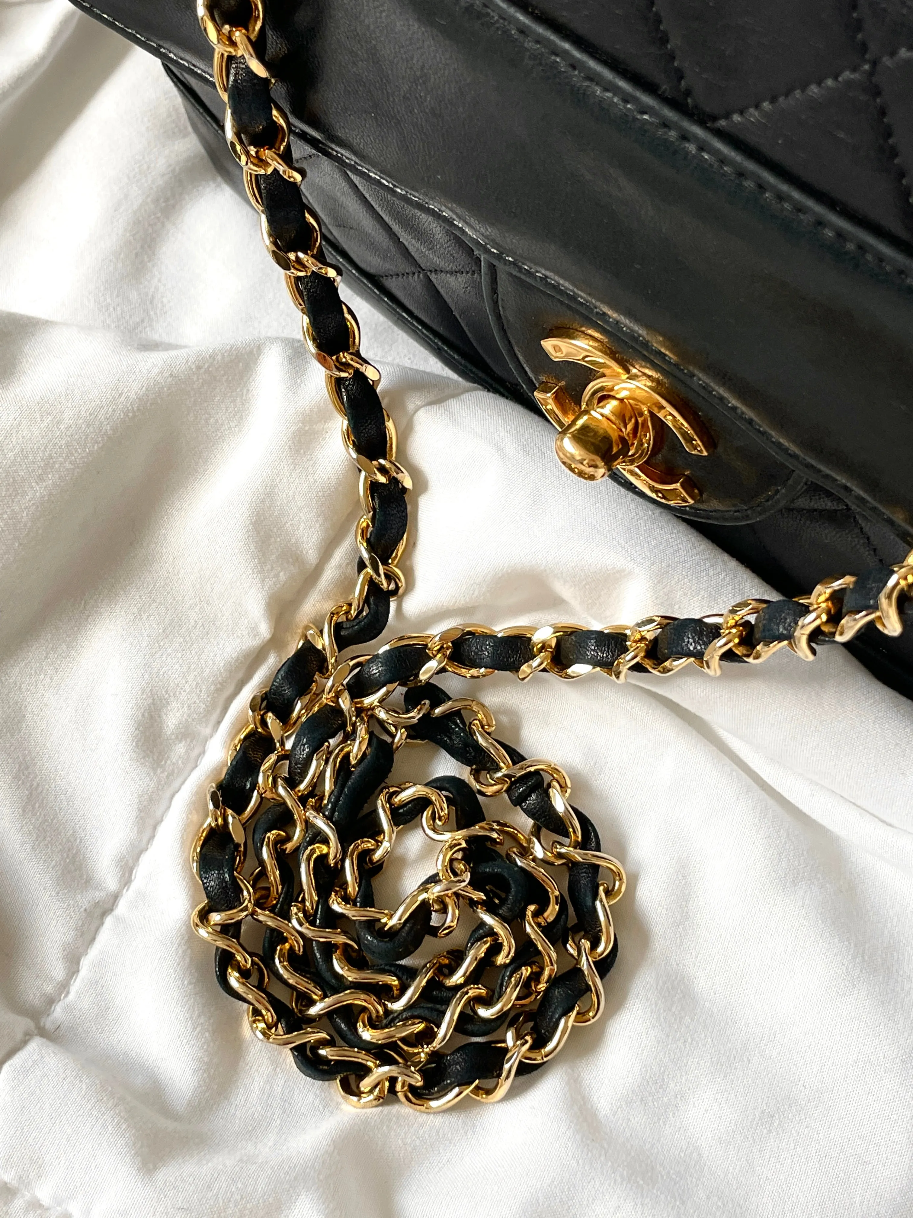 Chanel Small Lambskin Bag & Matching Wallet