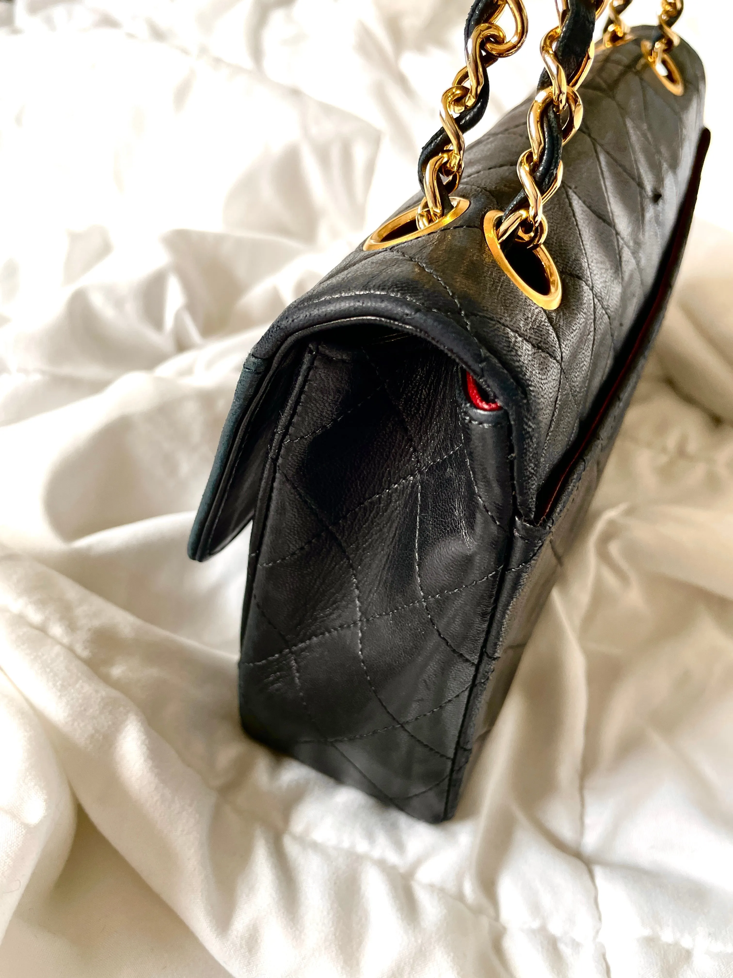 Chanel Small Lambskin Bag & Matching Wallet