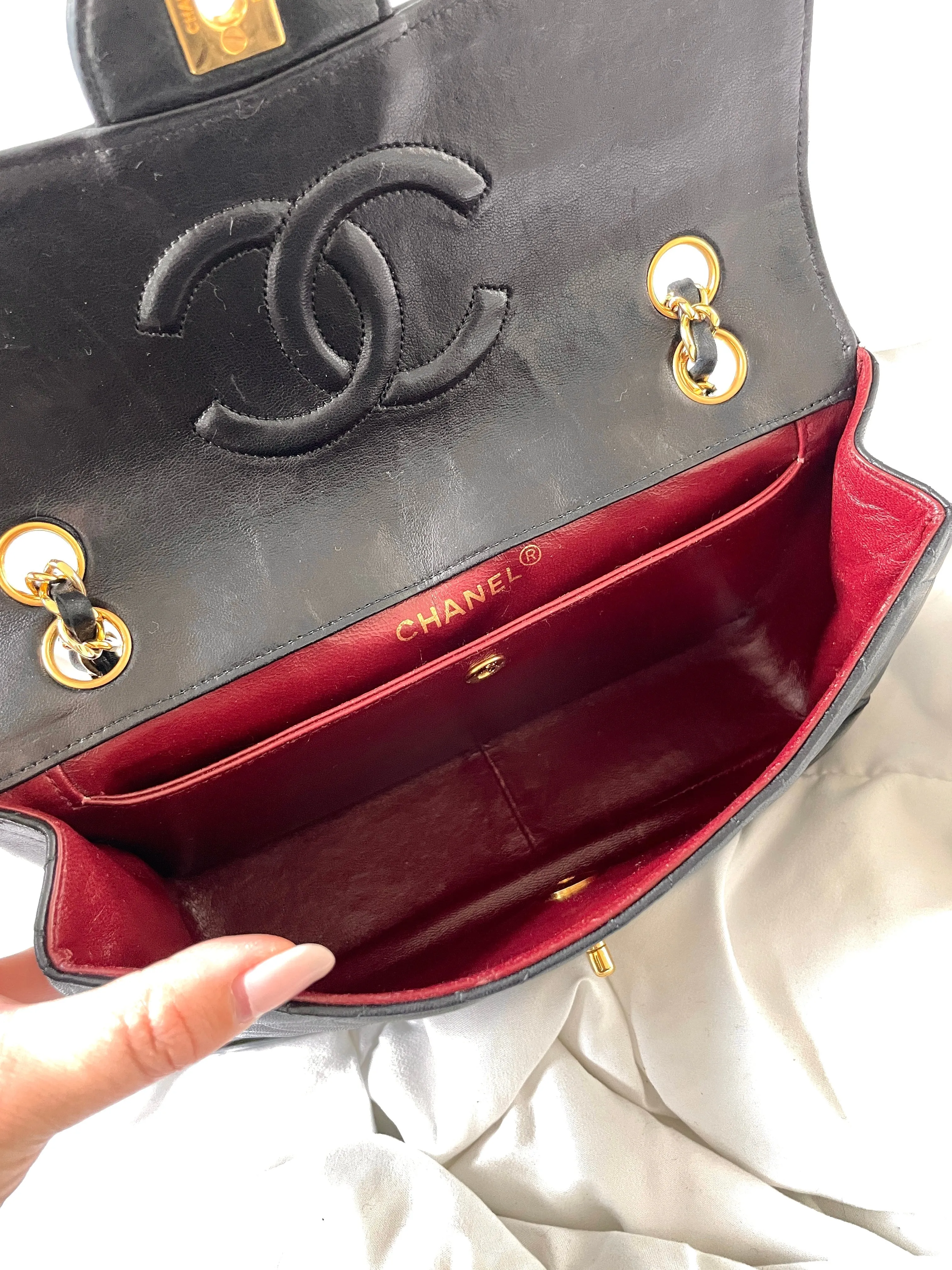 Chanel Small Lambskin Bag & Matching Wallet