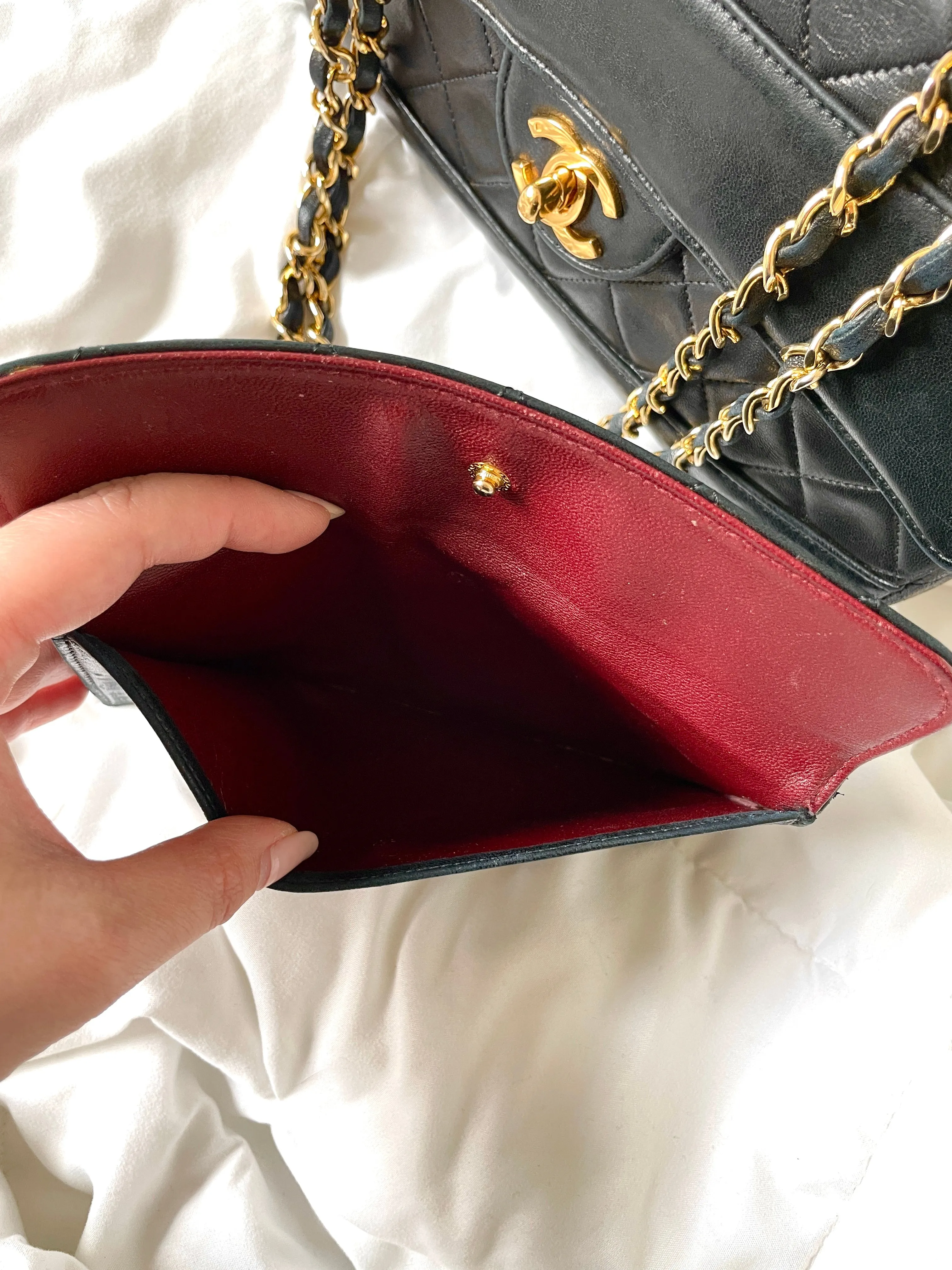 Chanel Small Lambskin Bag & Matching Wallet