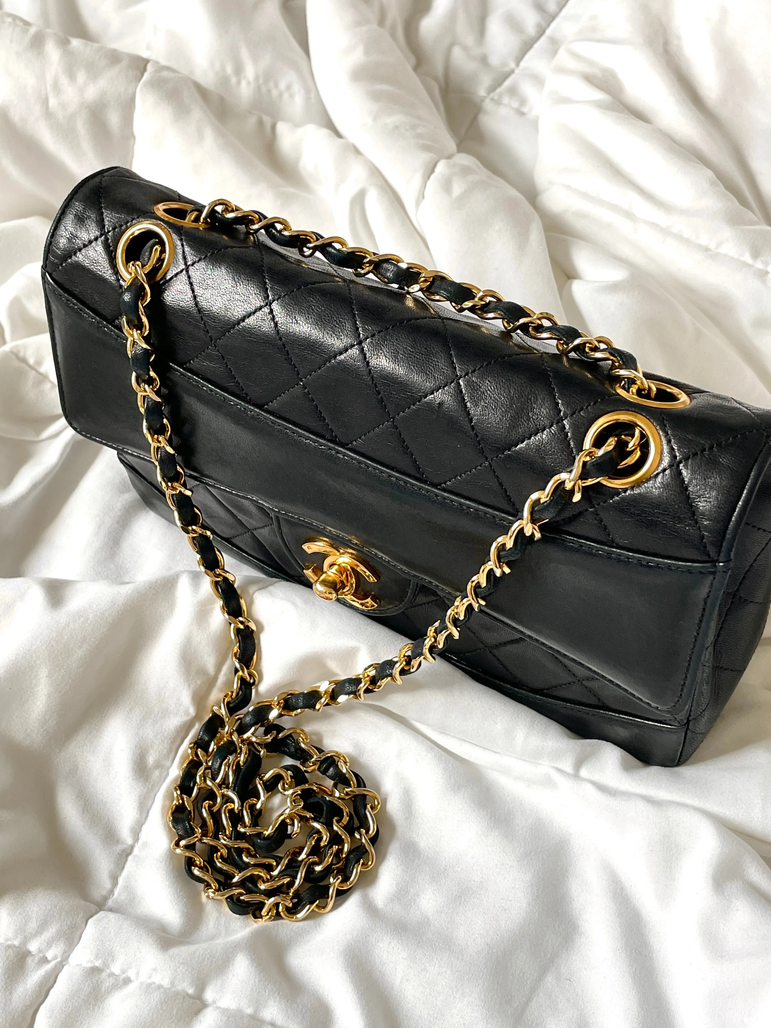 Chanel Small Lambskin Bag & Matching Wallet
