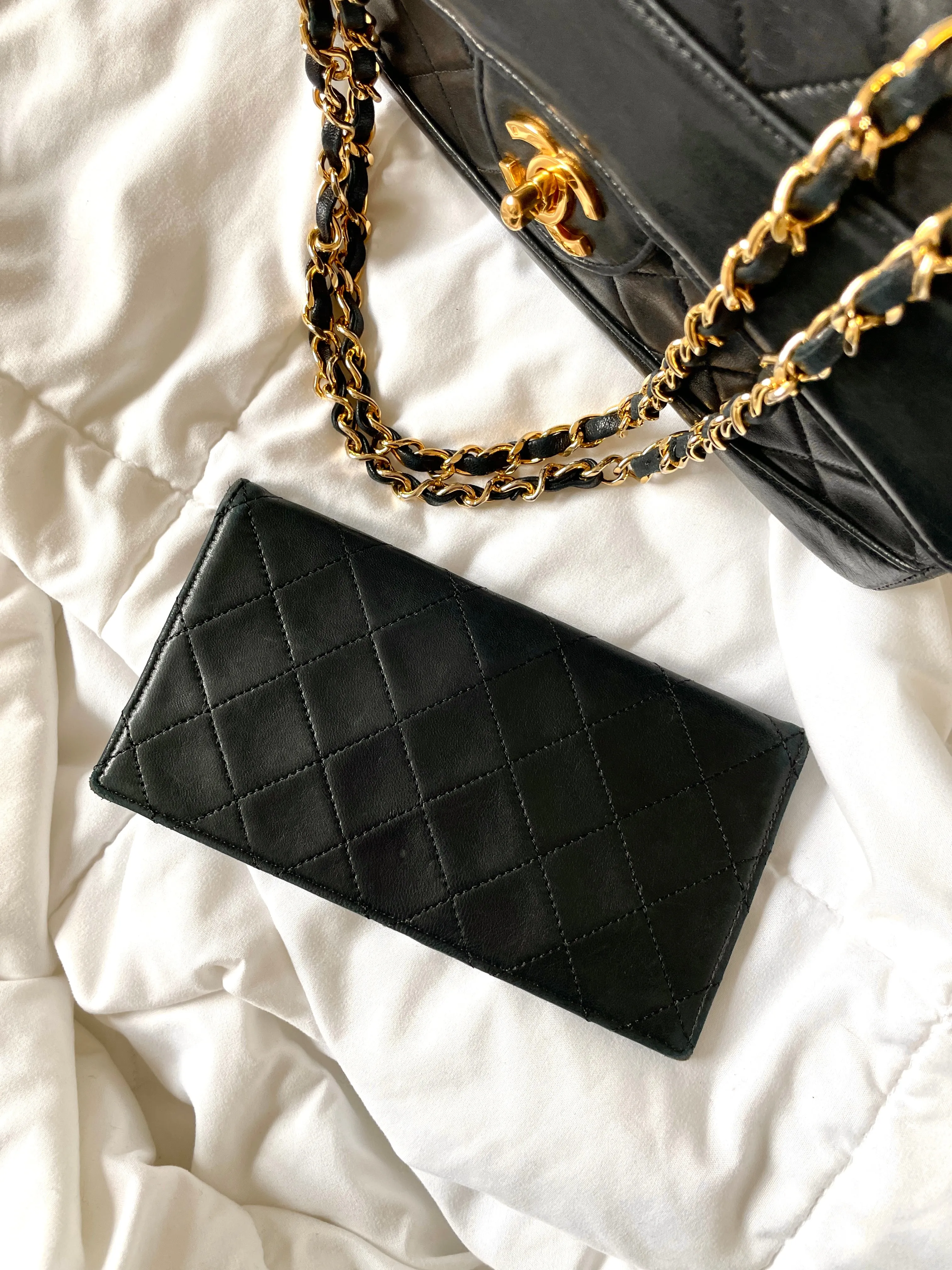 Chanel Small Lambskin Bag & Matching Wallet