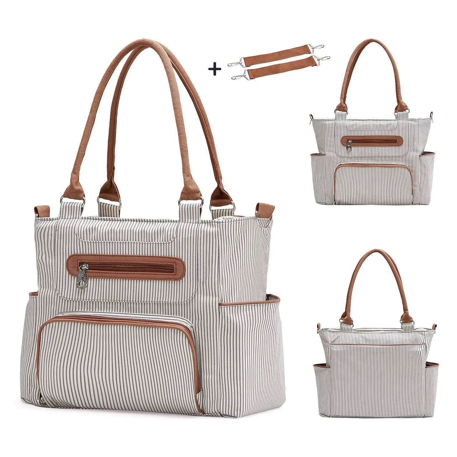 Chic Large Capacity Diaper Bag Bundle