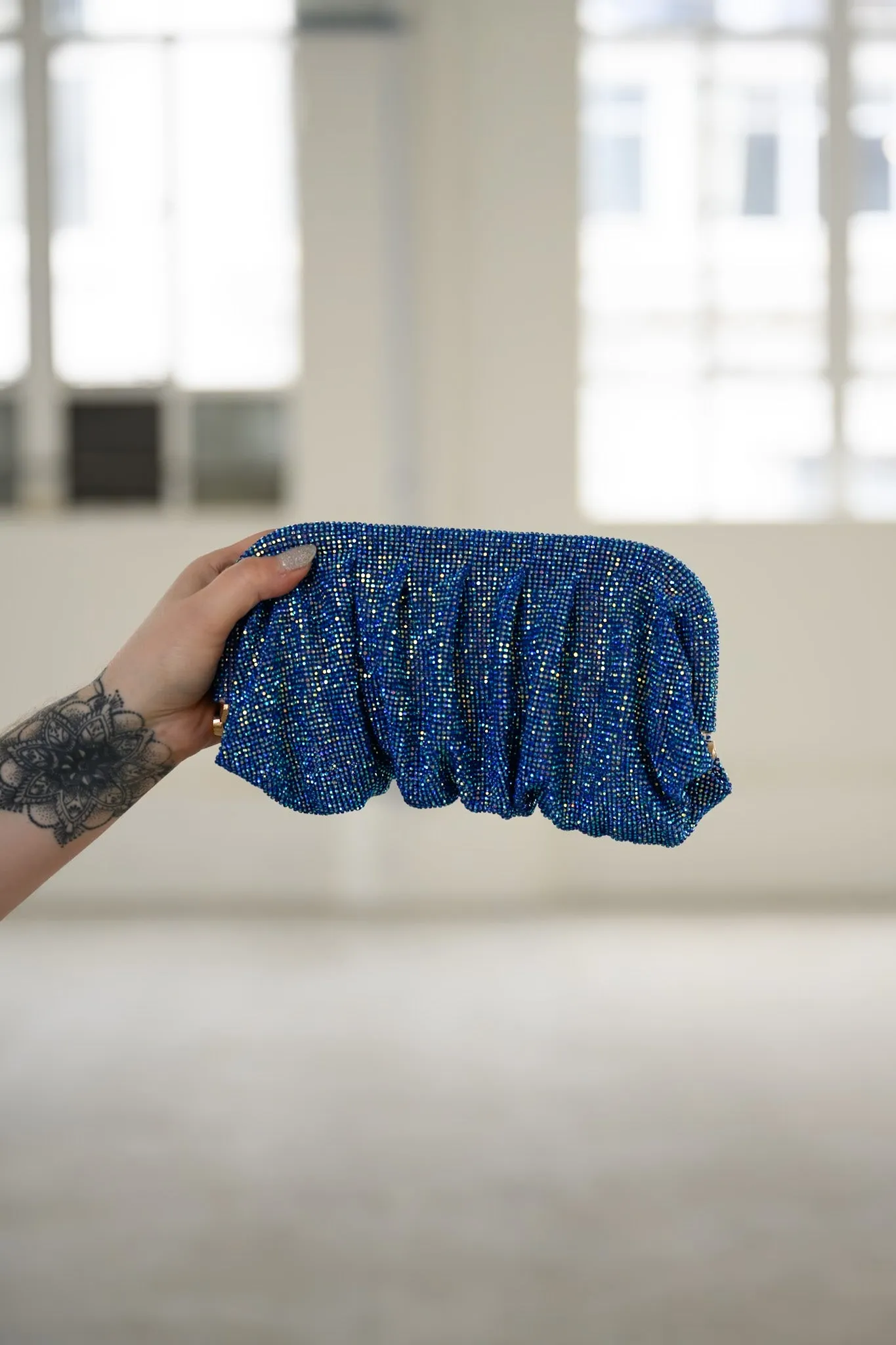 Clara clutch Bag - Blue