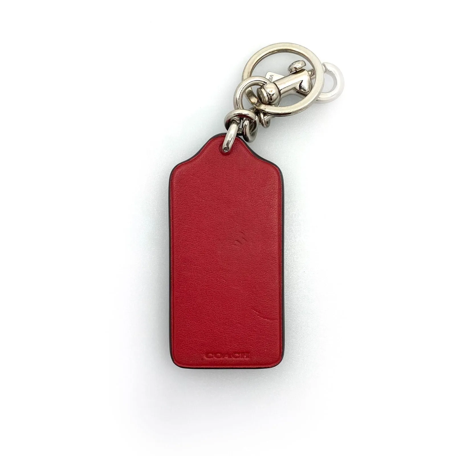 Coach F26853 Signature Cherry Bag Charm Keychain Key Ring Tag Charm Pre-Owned