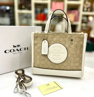 Coach Women's Handbag with Long Belt (Beige / Off White)