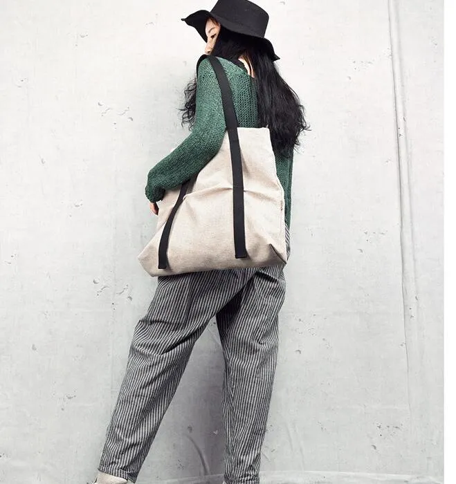 Cotton Linen Casual Women Handbag Bag Shoulder Tote Bag