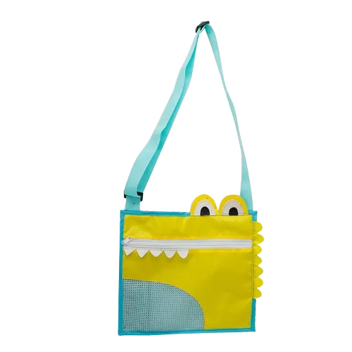 Crocodile Beach Bag - Blue