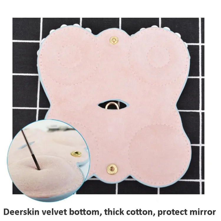 Cute And Funny PU Sunglasses Case Portable Glasses Case With Hanging Buckle, Colour: Five-pointed Star