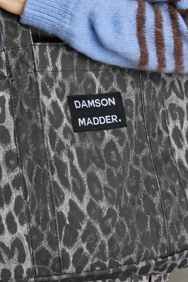 Damson Madder Grey Leopard Tote
