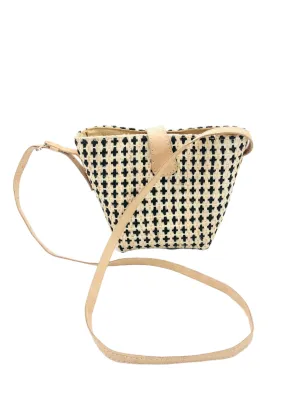 Dana Check Sisal Crossbody Bag