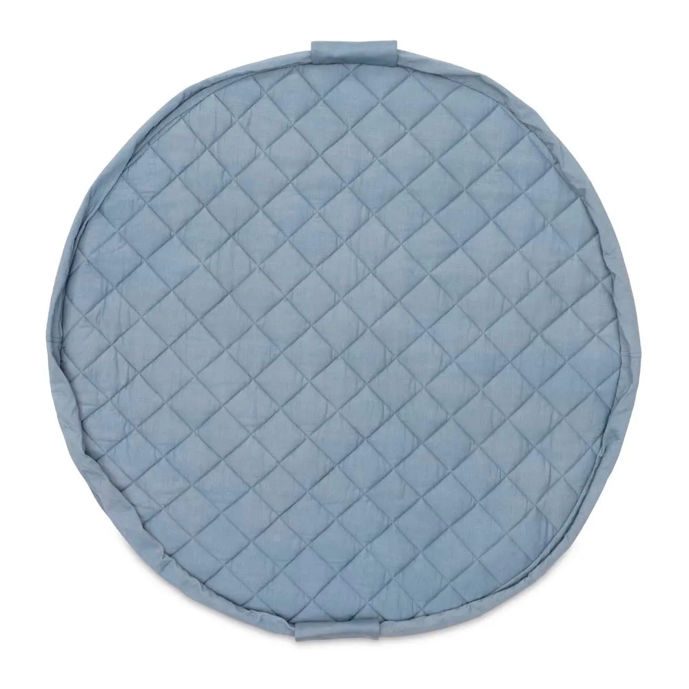 Dusty Blue Organic Babymat