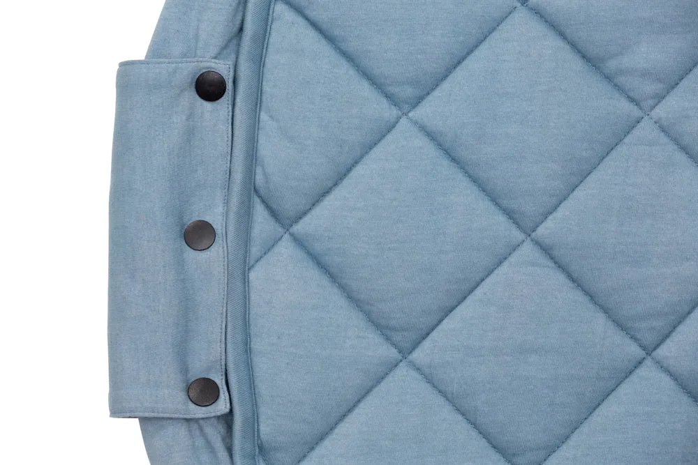 Dusty Blue Organic Babymat