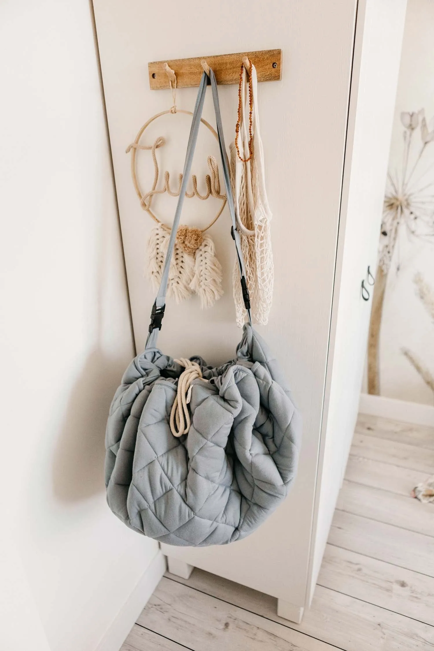 Dusty Blue Organic Babymat