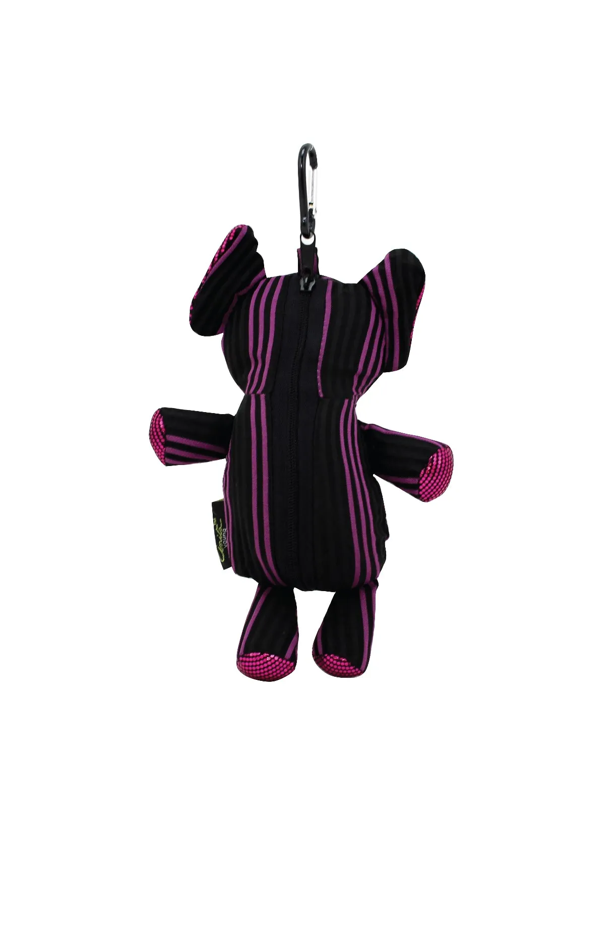 ELEPH FOLDABLE PLEAT 3 STRIPE - M : Black / Pink