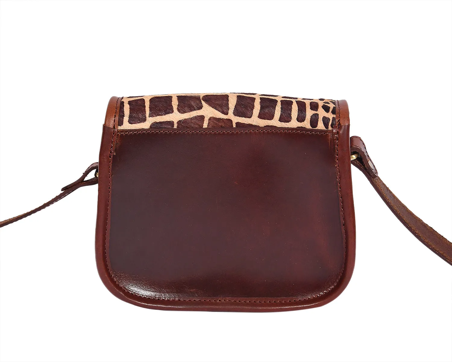 Elevate Your Style with our Printed Hair on Leather Sling Bag. Art: BG-1453