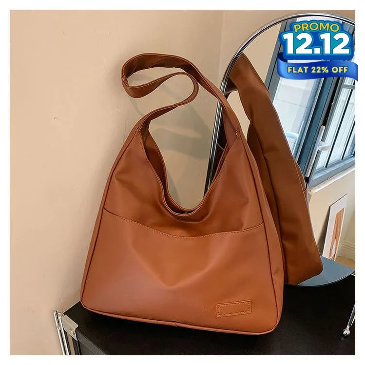 Faux Leather Tote Bag