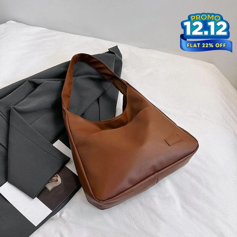 Faux Leather Tote Bag