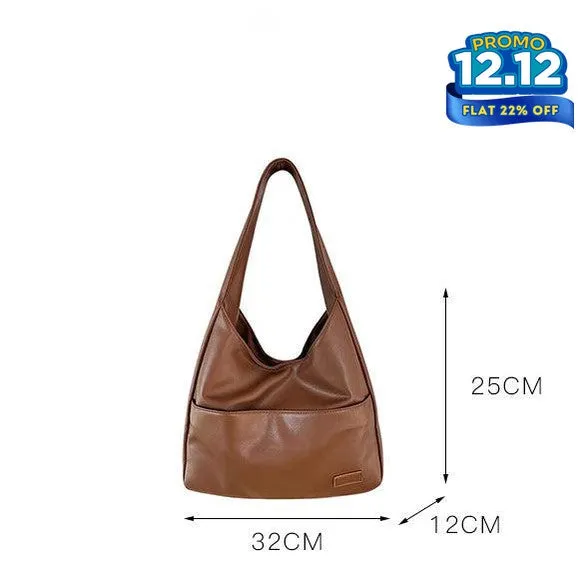 Faux Leather Tote Bag