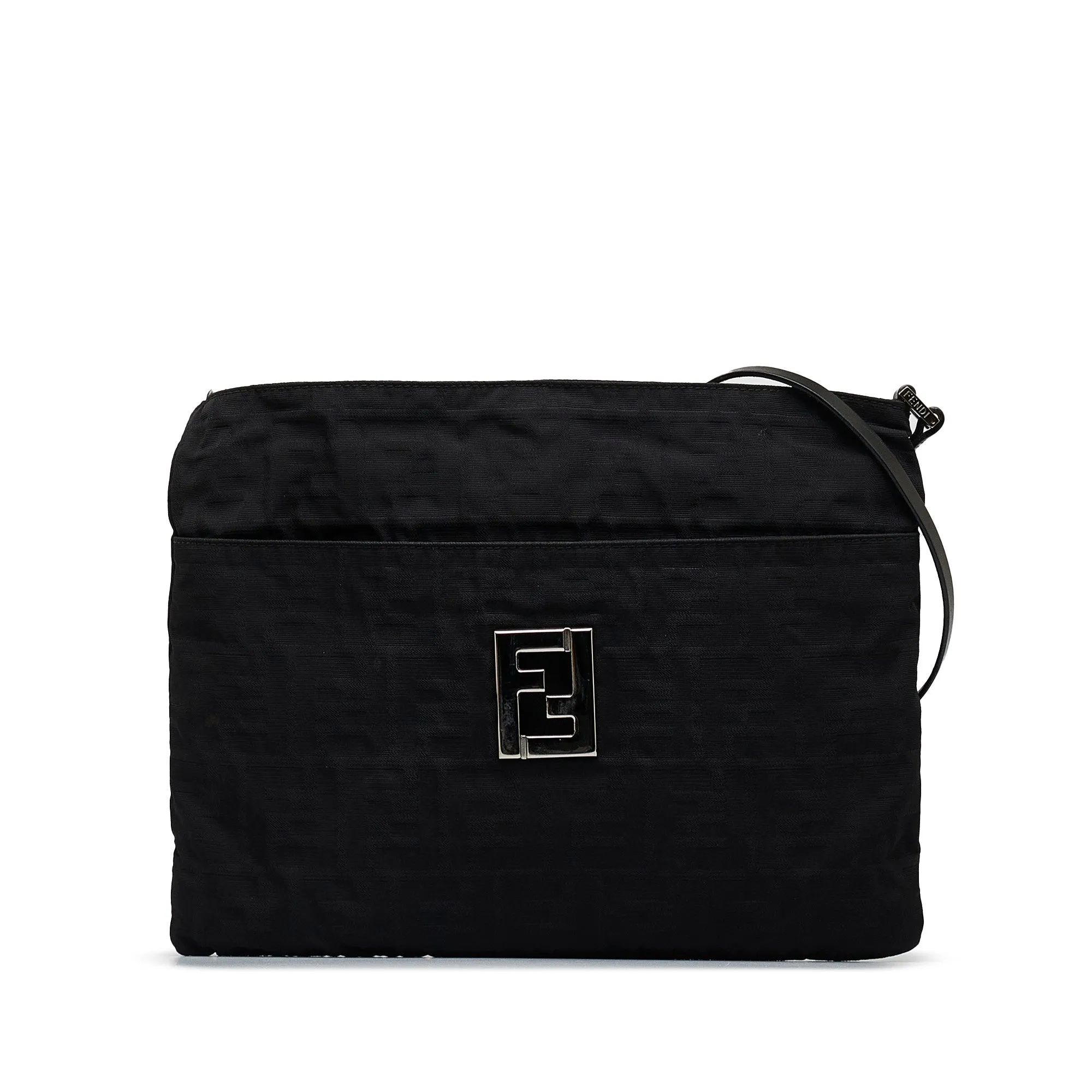 Fendi Crossbody Bag Black Zucca Canvas