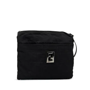 Fendi Crossbody Bag Black Zucca Canvas
