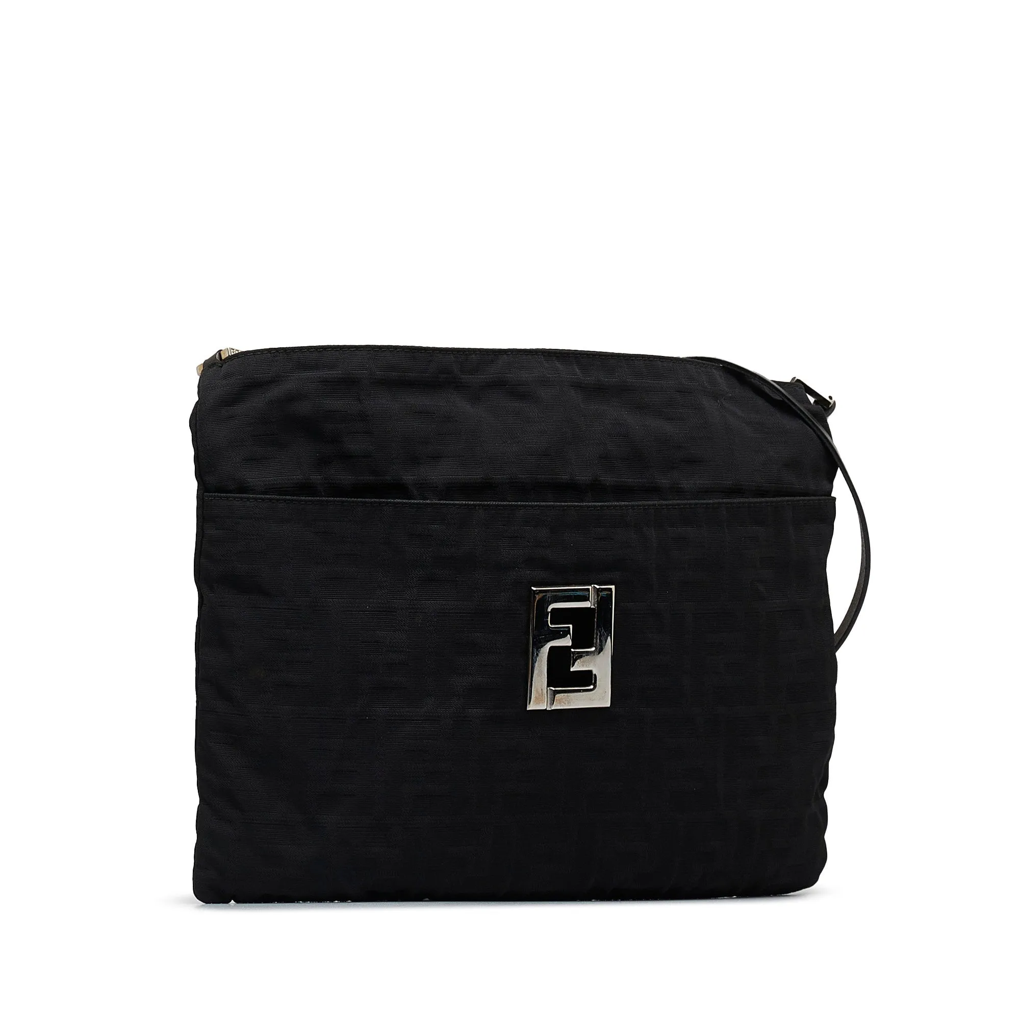 Fendi Crossbody Bag Black Zucca Canvas