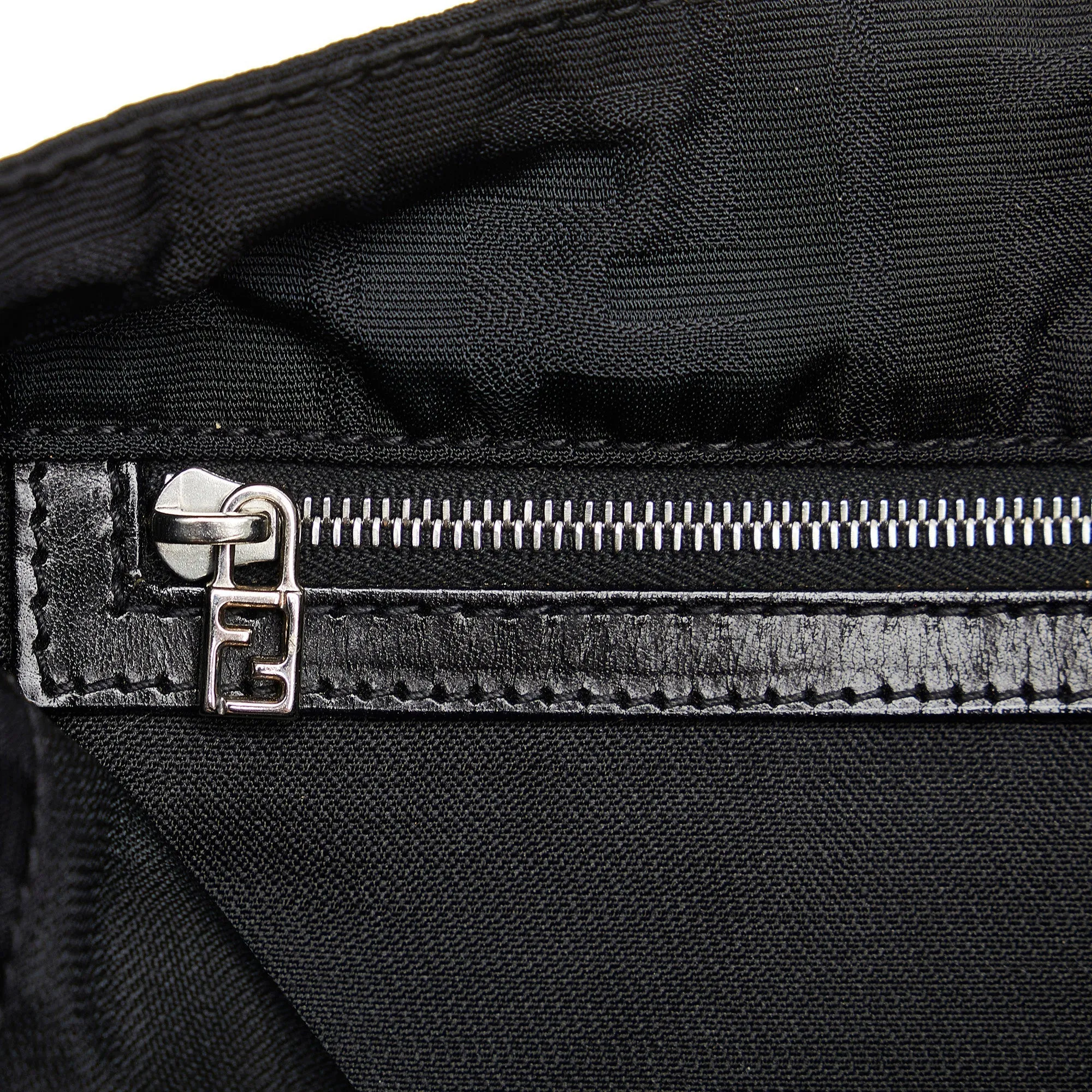 Fendi Crossbody Bag Black Zucca Canvas