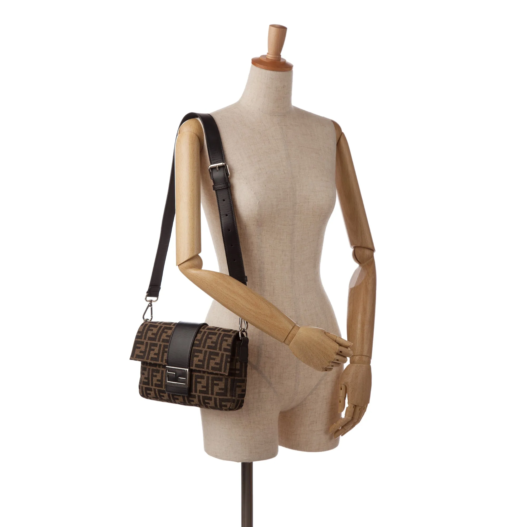 Fendi Crossbody Bag Zucca Brown Canvas