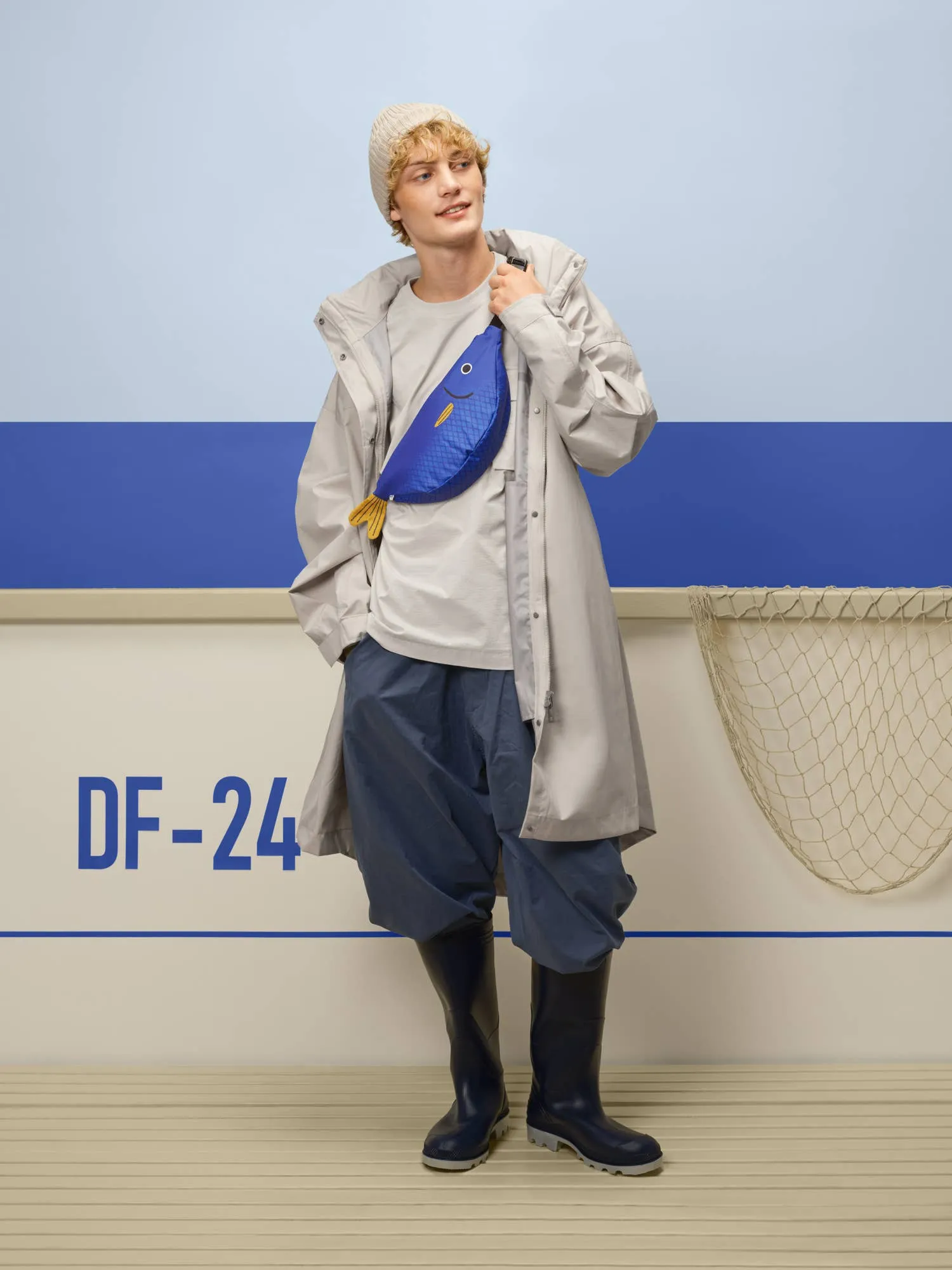 Fisch Bauchtasche Saithe - blauer Seelachs