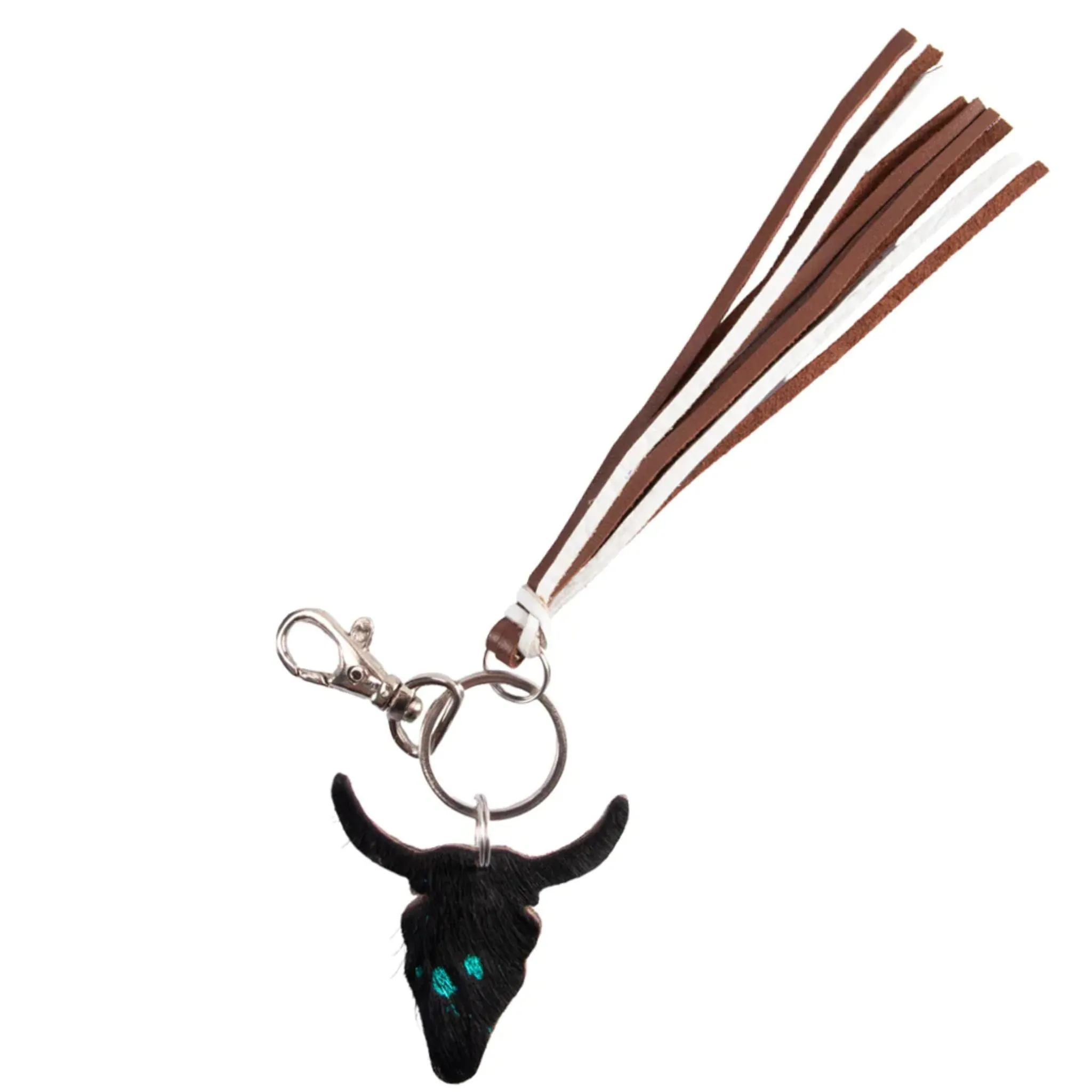Fort Worth Long Horn Tassel Key Ring
