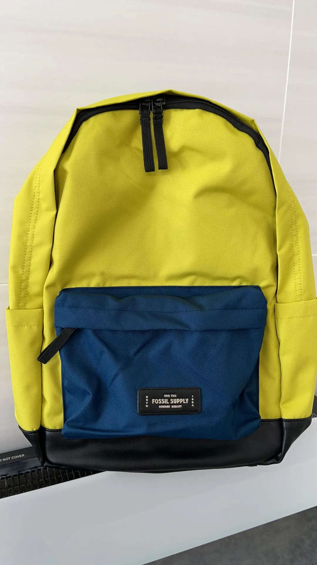 Fossil Sports Backpack (Yellow) - 100% Polyester/Polyurethane Trim