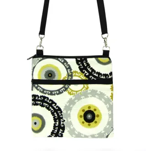 Gears | Black Nylon | Mini Square Crossbody Bag