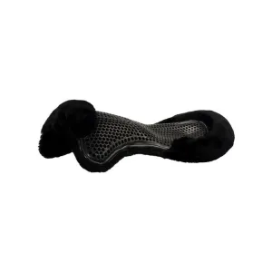 GEL SADDLE PAD WITH SHEEPSKIN COLOR BLACK