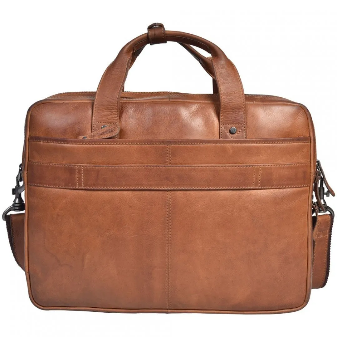 Genuine Leather Business Bag Hill Burry - VB100217-4075 - Vintage Leather Brown