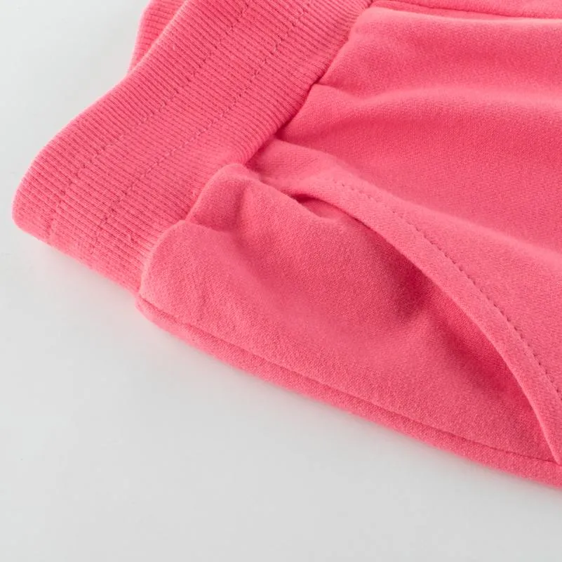 Girls Premium French Terry Cotton Pants in 4 Colors