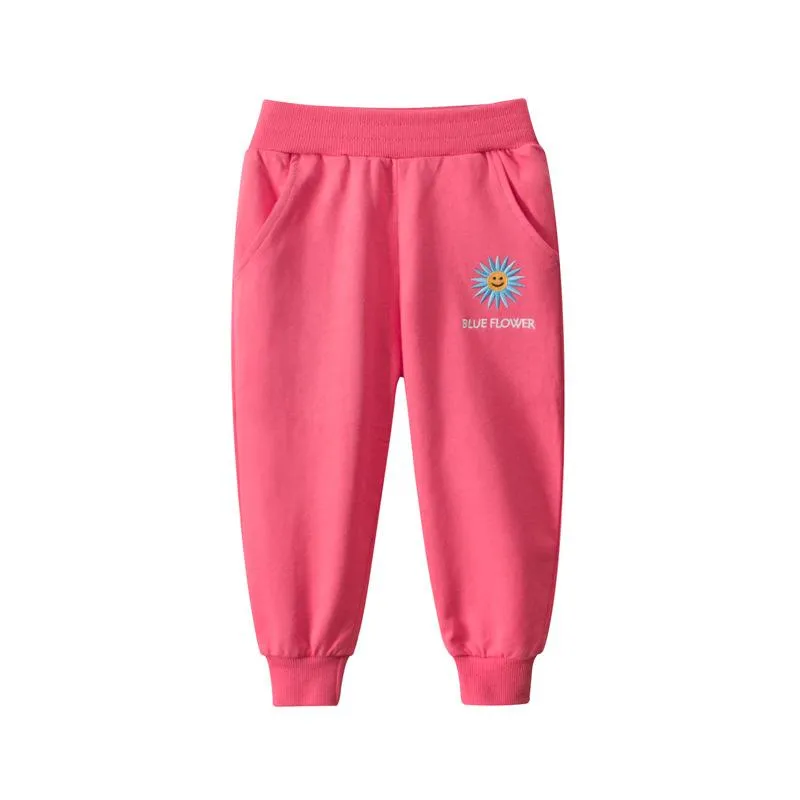 Girls Premium French Terry Cotton Pants in 4 Colors