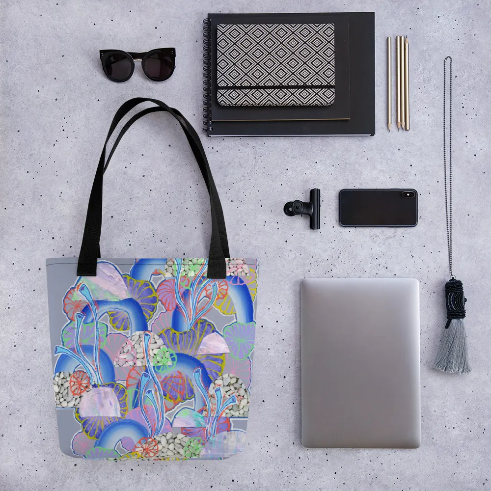 Grey Organism Tote bag