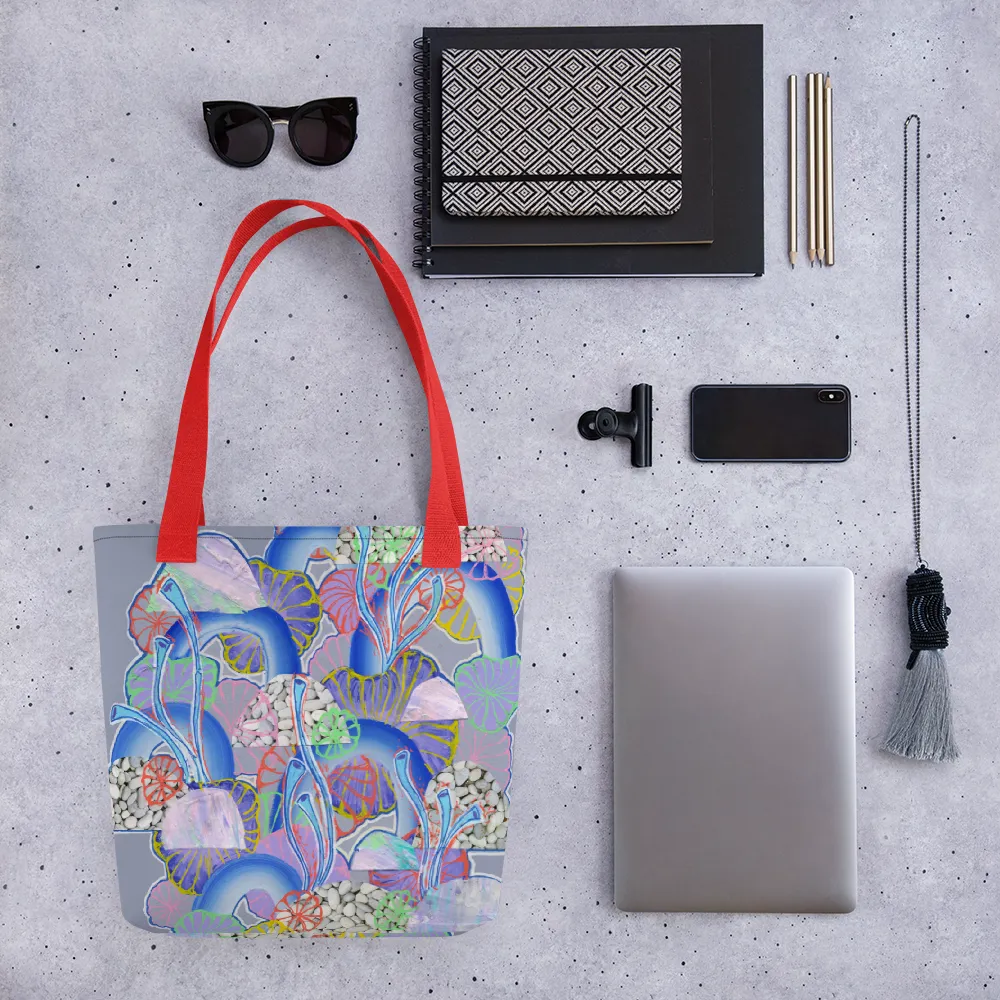 Grey Organism Tote bag