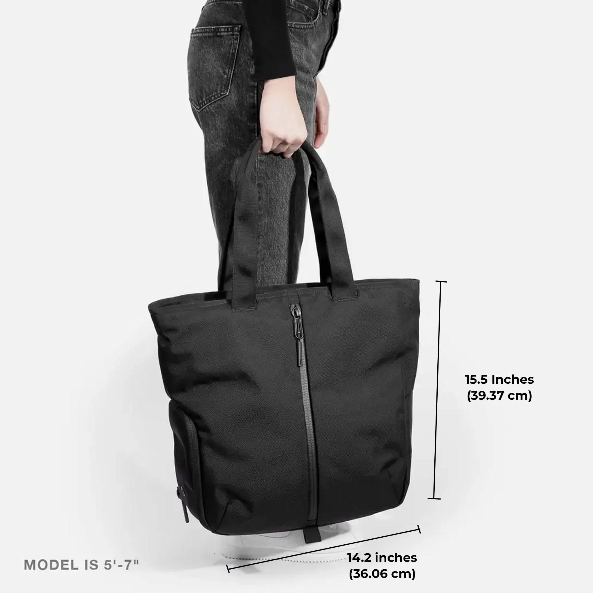 Gym Bag for women with shoe compartment, Tote Bag, Multipurpose, Black