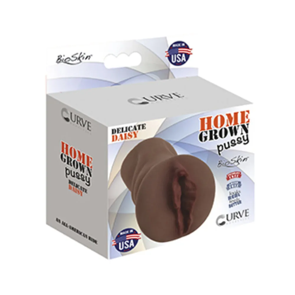 Home Grown Pussy Delicate Daisy Chocolate Brown Stroker